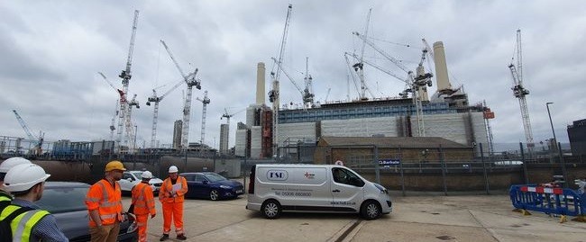 Iconic Battersea (FSD van in foreground)